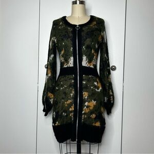 Venus Bodycon Zip Up Sweater Dress